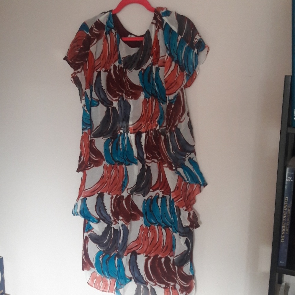 Silk flouncy ruffled Tsumori Chisato dress!